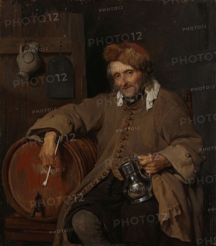 The Old Drinker, c.1661-c.1663. Creator: Gabriel Metsu.