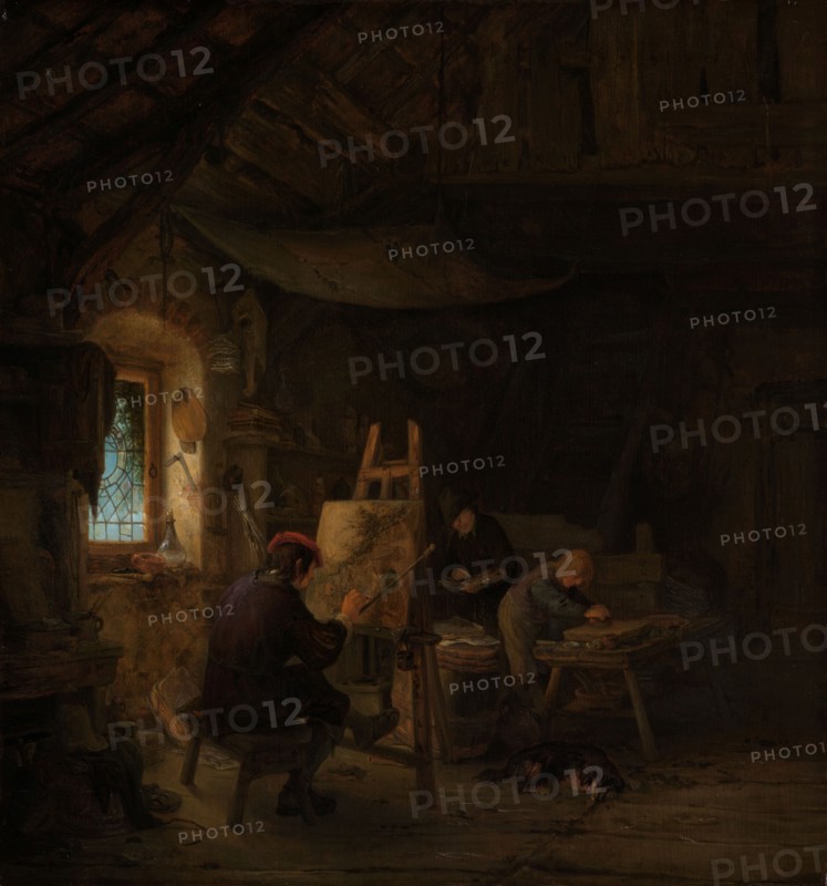 The Painter's Studio, c.1647-c.1650. Creator: Adriaen van Ostade.