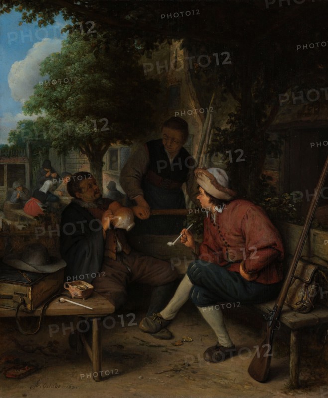 Travellers at Rest, 1671. Creator: Adriaen van Ostade.