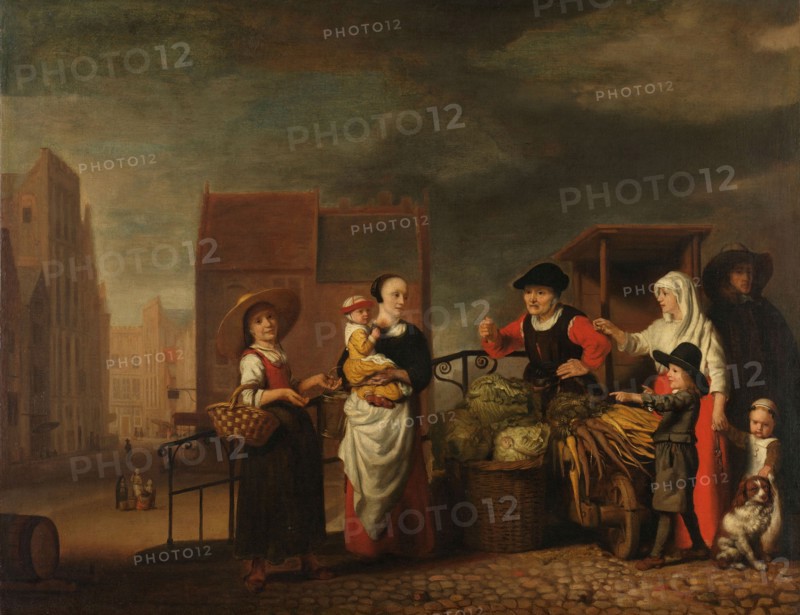 Vegetable Market, 1655-1665. Creator: Nicolaes Maes.