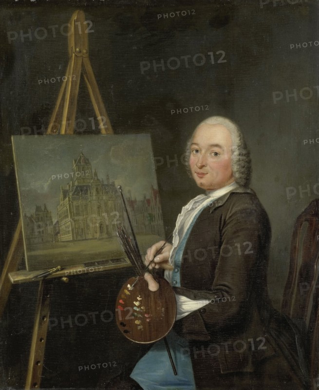 Portrait of Jan ten Compe, Painter and Art Dealer in Amsterdam, 1751. Creator: Tibout Regters.