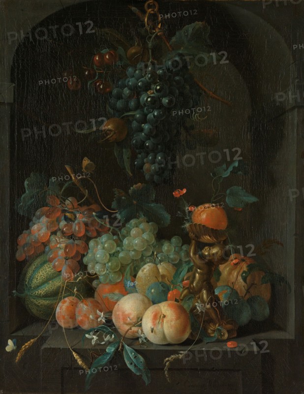 Still Life with Fruit, 1721. Creator: Coenraet Roepel.