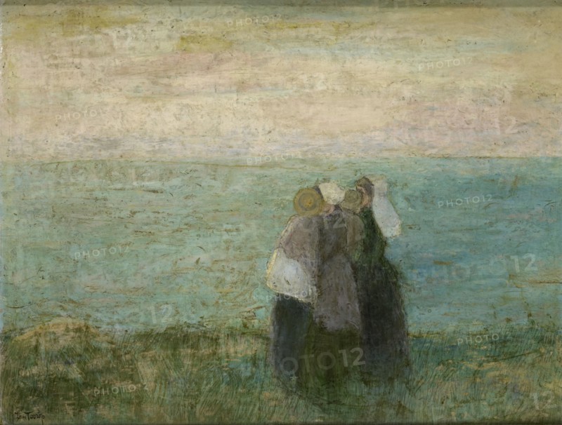 Women by the sea, 1885-1897.  Creator: Jan Toorop.