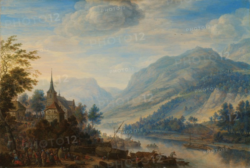 View of the Rhine River near Reineck, 1654. Creator: Herman Saftleven the Younger.