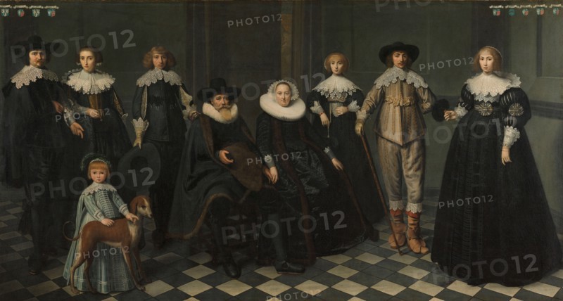 Portrait of the Family of Dirck Bas Jacobsz, Burgomaster of Amsterdam, 1634-1635. Creator: Dirck Dircksz. Santvoort.