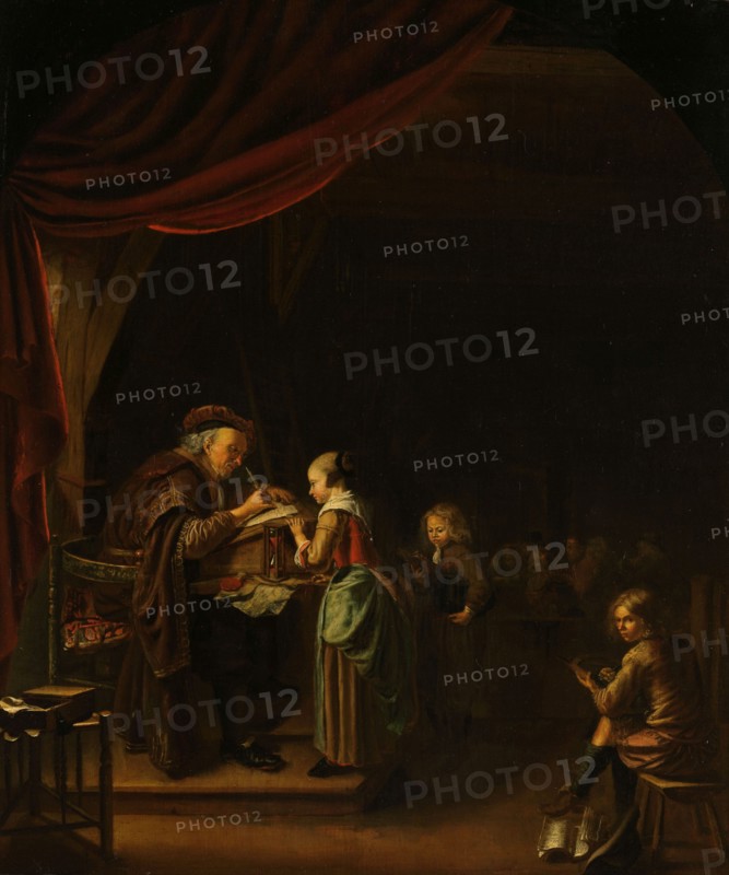 The Schoolmaster, 1650-1750. Creator: Unknown.