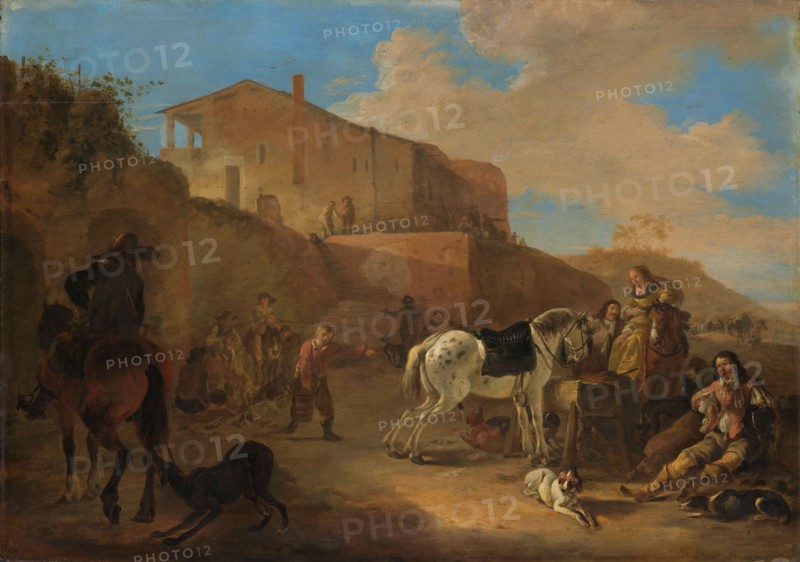 The hunting party, 1649. Creator: Dirck Stoop.