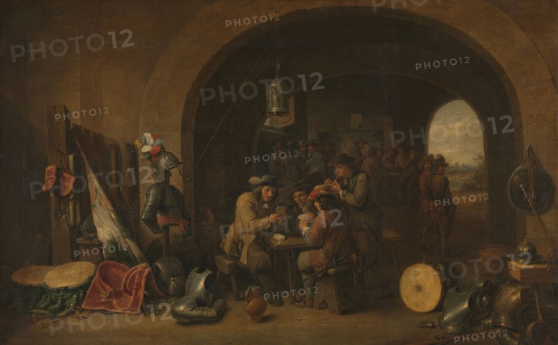 Guardroom, c.1740. Creator: Jacques Ignatius de Roore.