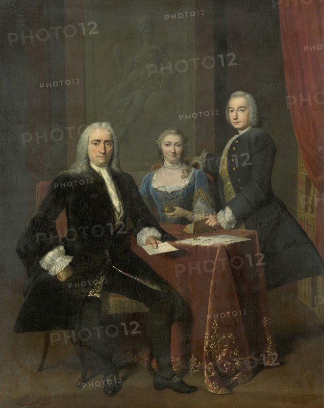 Family Group in an Interior, 1744. Creator: Frans van der Mijn.