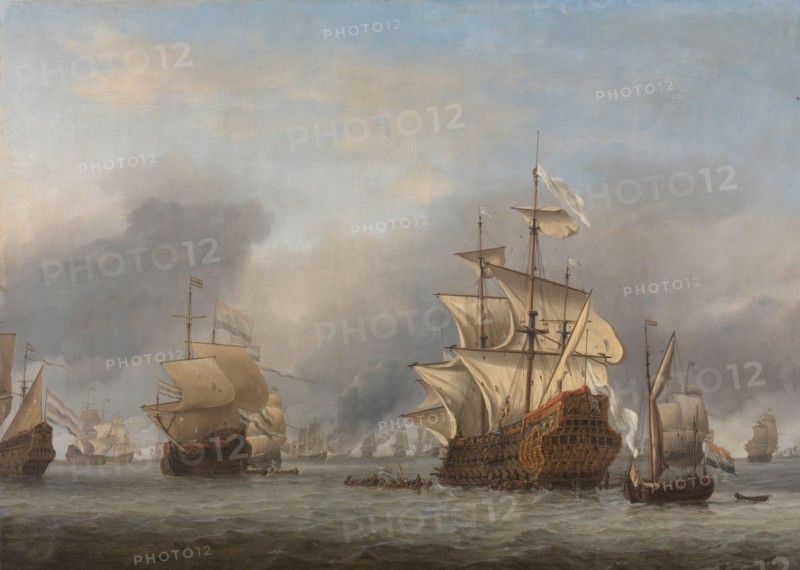 The Capture of the Royal Prince, c.1670. Creator: Willem van de Velde the Younger.