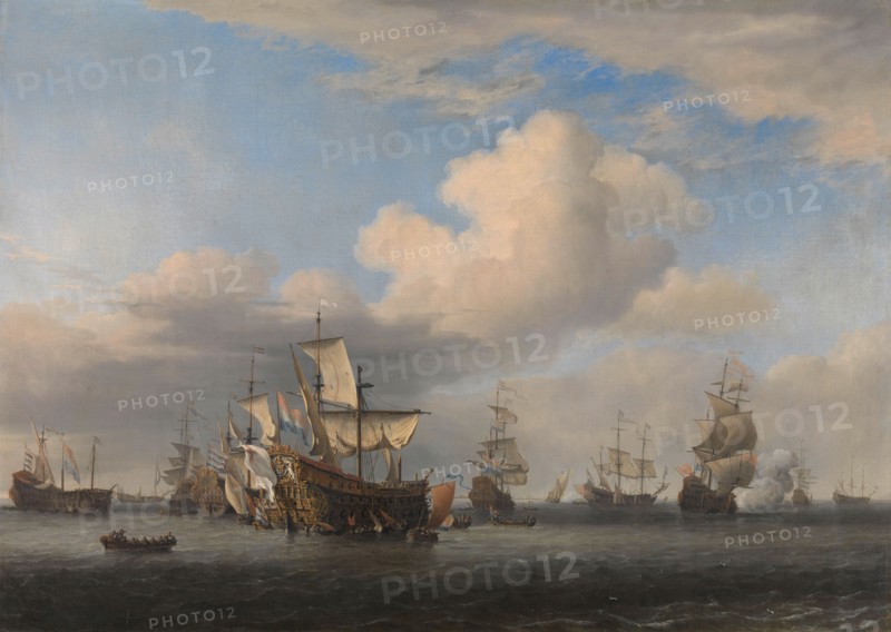 Captured English Ships after the Four Days’ Battle, c.1666. Creator: Willem van de Velde the Younger.