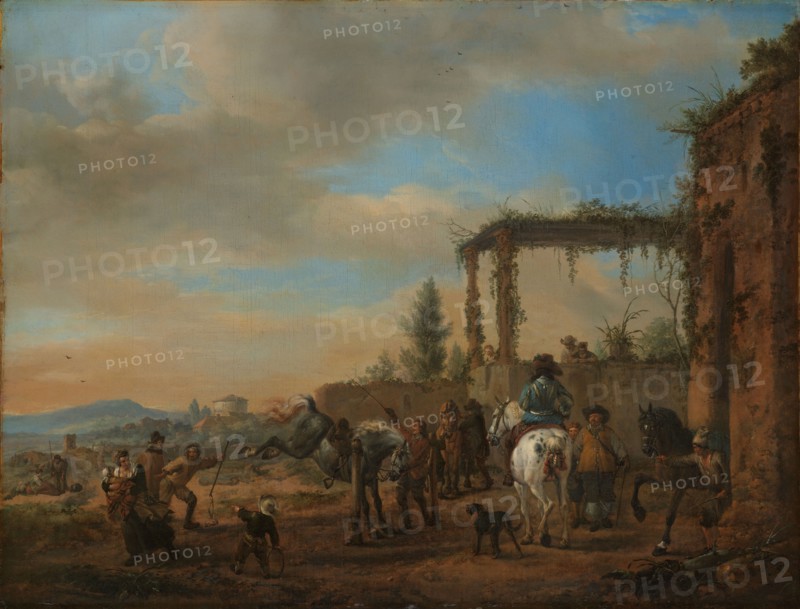The Riding School, c.1658-c.1660. Creator: Philips Wouwerman.