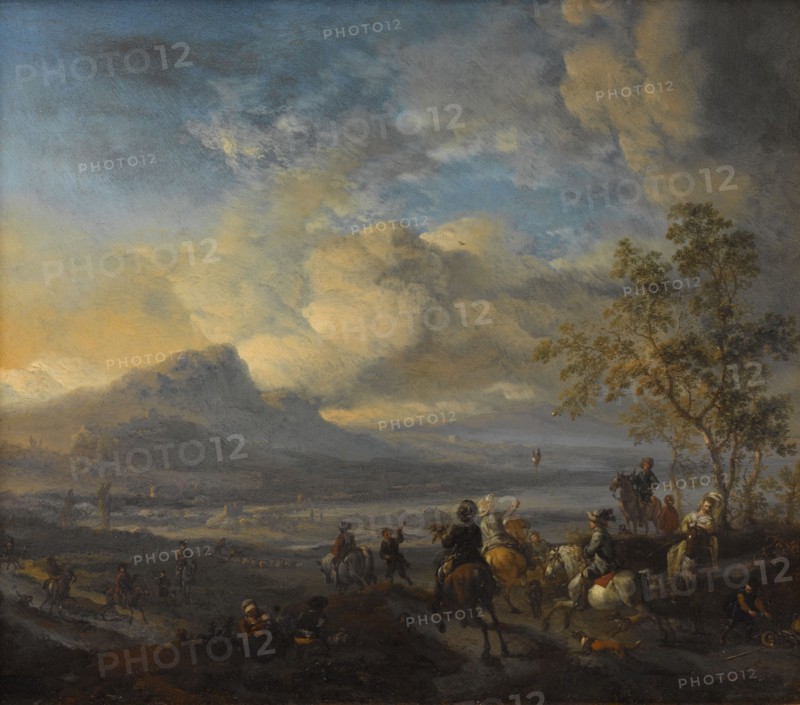 The Falcon Hunt, c.1658-c.1660. Creator: Philips Wouwerman.
