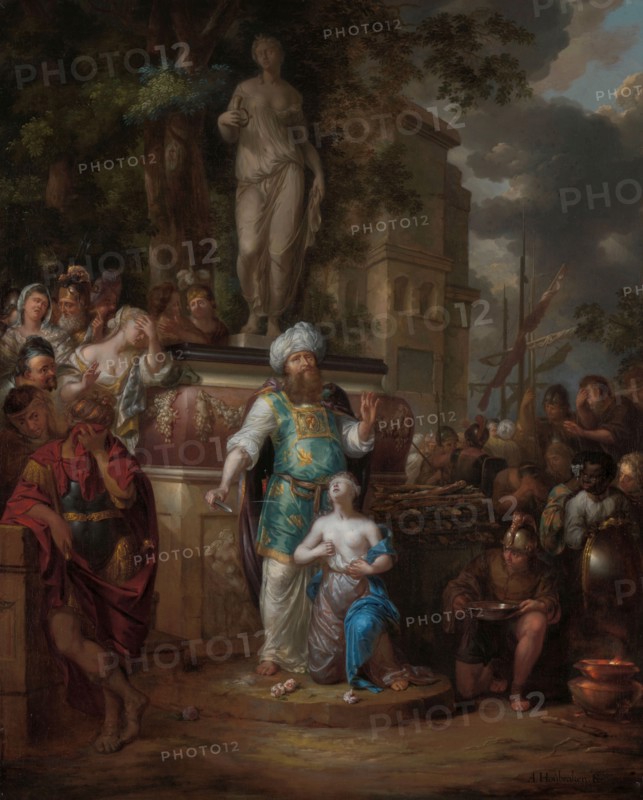 Sacrifice of Iphigenia, 1690-1700. Creator: Arnold Houbraken.