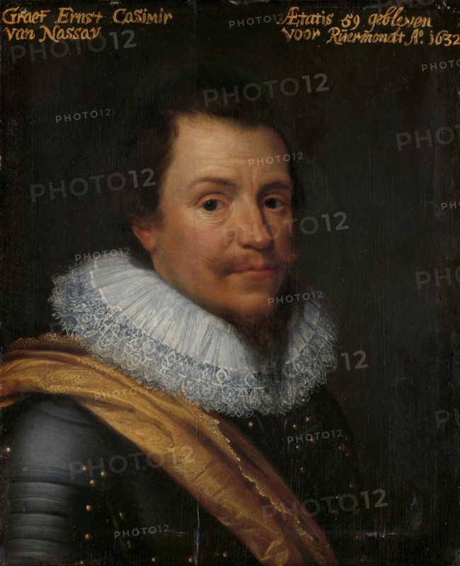 Portrait of Ernst Casimir (1573-1632), Count of Nassau-Dietz, c.1623-c.1633. Creator: Workshop of Michiel Jansz van Mierevelt.