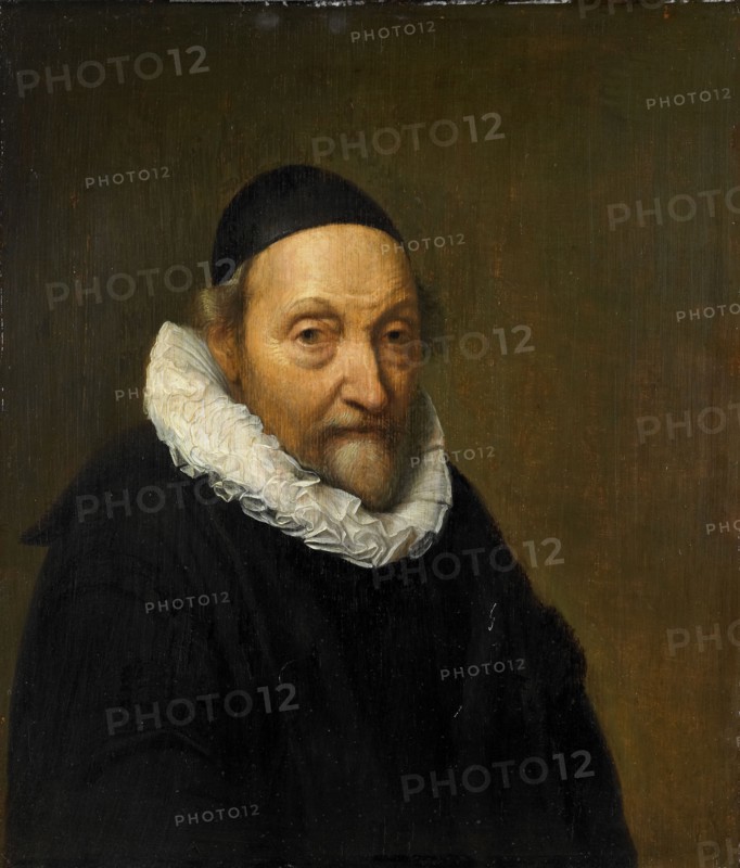 Portrait of Johannes Wtenbogaert (1557-1644), c.1640-c.1644. Creator: Unknown.