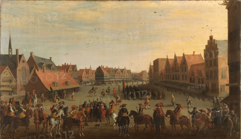 The Disbanding of the 'Waardgelders' (Mercenaries in the Pay of the Town Government)...31 July 1618. Creator: Joost Cornelisz Droochsloot.