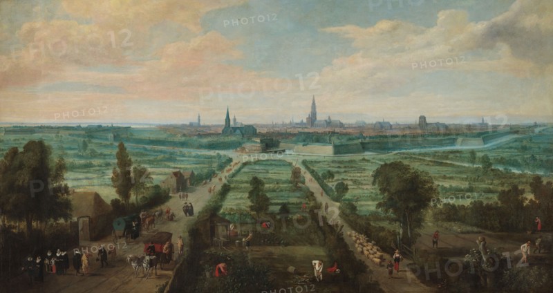 Panoramic View of Antwerp from the East, 1636. Creator: Jan Wildens.