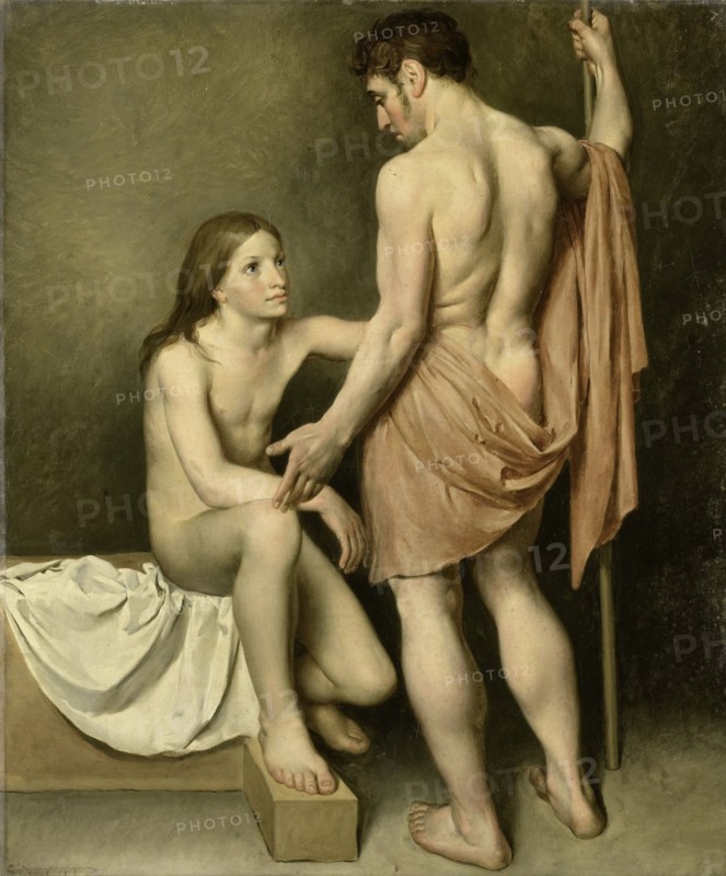 Academic Study of a Man and a Woman, 1808. Creator: Wouter Mol.
