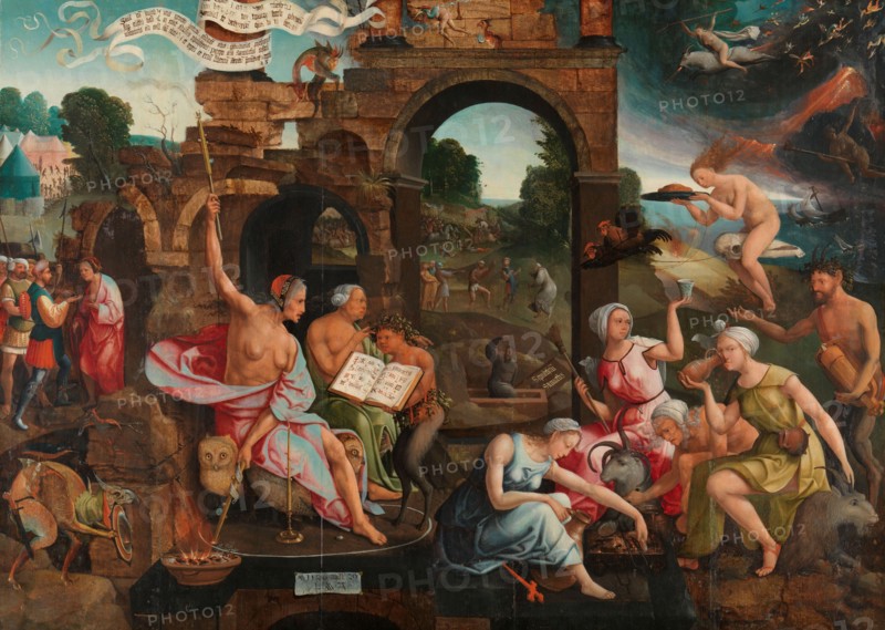 Saul and the Witch of Endor, 1526. Creator: Jacob Cornelisz. van Oostsanen.