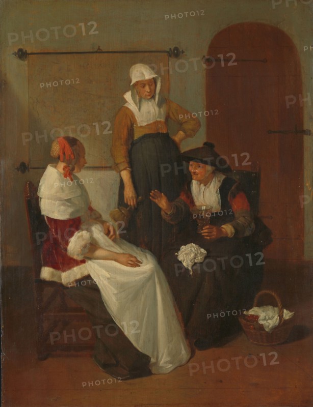 A Confidential Chat, 1661. Creator: Gerritsz Quiringh van Brekelenkam.