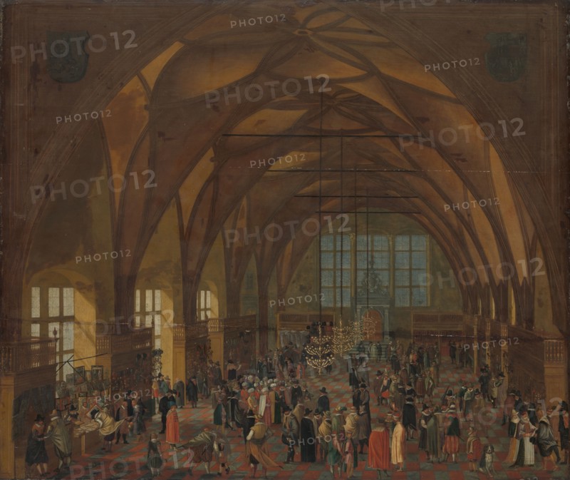 The Interior of the Vladislav Hall, Prague, after 1615. Creator: Unknown.