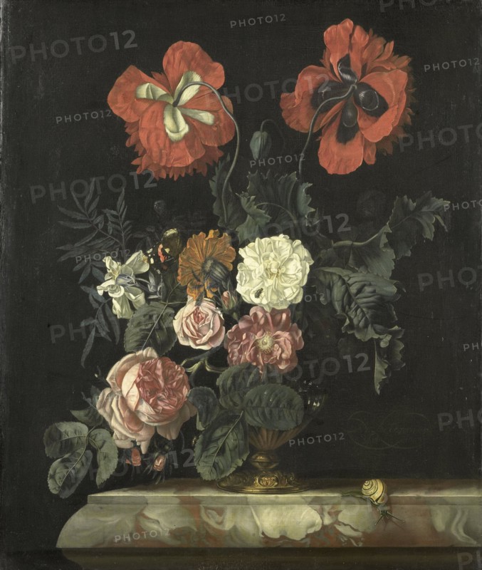 Still Life with Flowers, 1667. Creator: Nicolaes Lachtropius.