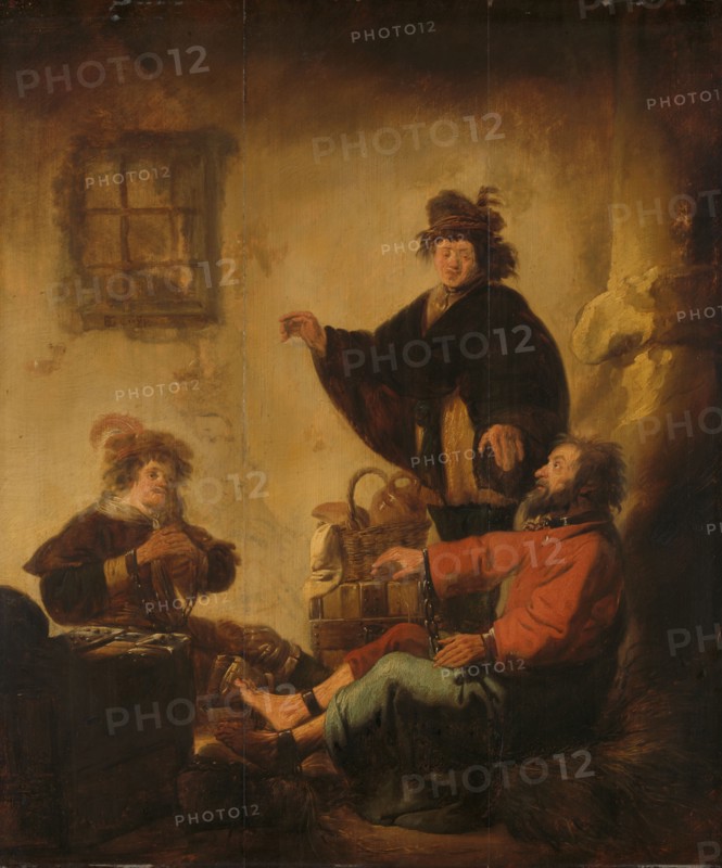 Joseph Interpreting the Dreams of the Baker and the Butler (Genesis 40:1-19), c.1632-c.1640. Creator: Benjamin Gerritz Cuyp.