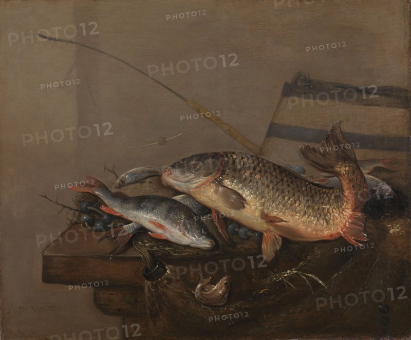 Still life with fish, 1648-1672. Creator: Pieter van Noort.