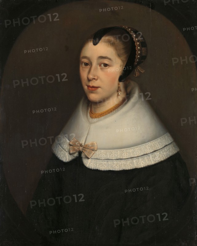 Portrait of a Woman, thought to be Catharina Kettingh (1626/27-73), Wife of Bartholomeus..., 1650. Creator: Dirck Craey.