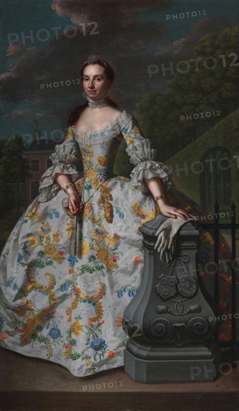 Portrait of Charlotte Beatrix Strick van Linschoten, 1755. Creator: Mattheus Verheyden.