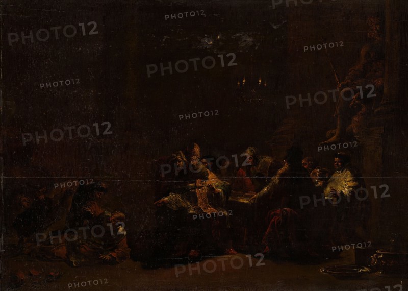 Pashur Smiting Jeremiah in the Temple, c.1648. Creator: Leonard Bramer.
