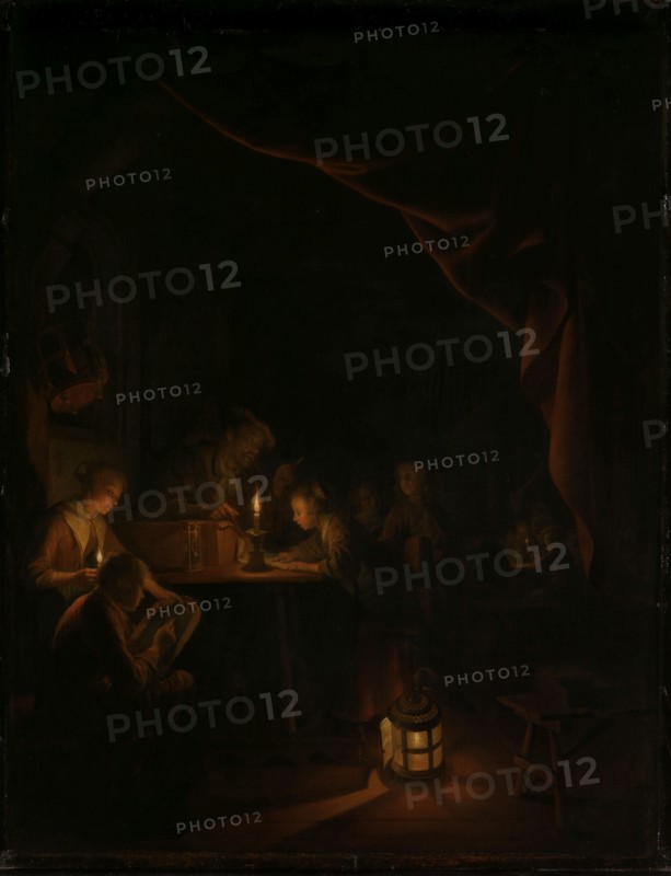 The Night School, c.1660-c.1665. Creator: Gerrit Dou.