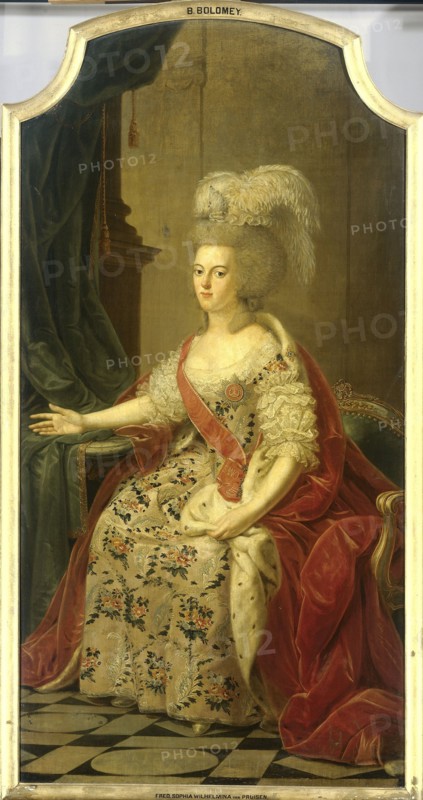 Frederika Sophia Wilhelmina of Prussia (1751-1820), Wife of Prince Willem V, 1770. Creator: Benjamin Samuel Bolomey.