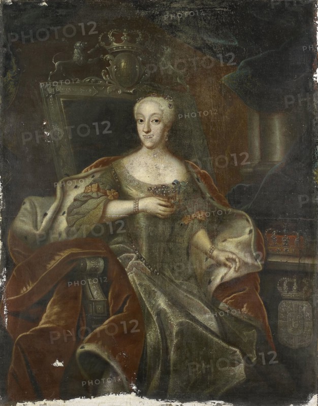 Portrait of Princess Charlotte Amalie, Daughter of Frederick IV, King of Denmark, 1755-1765. Creator: Unknown.