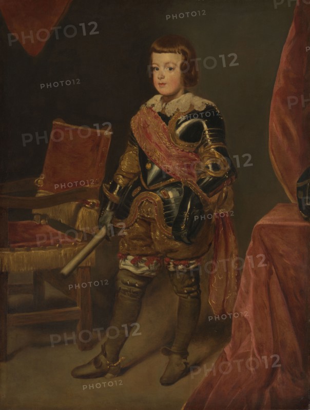 Portrait of Prince Baltasar Carlos, Son of the Spanish King Philip IV, at approx..., 1639-1645. Creator: Juan Battista Martinez del Mazo.