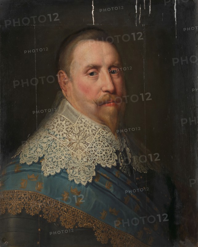 Portrait of Gustav II Adolf (1594-1632), King of Sweden, in or after c.1633. Creator: Unknown.