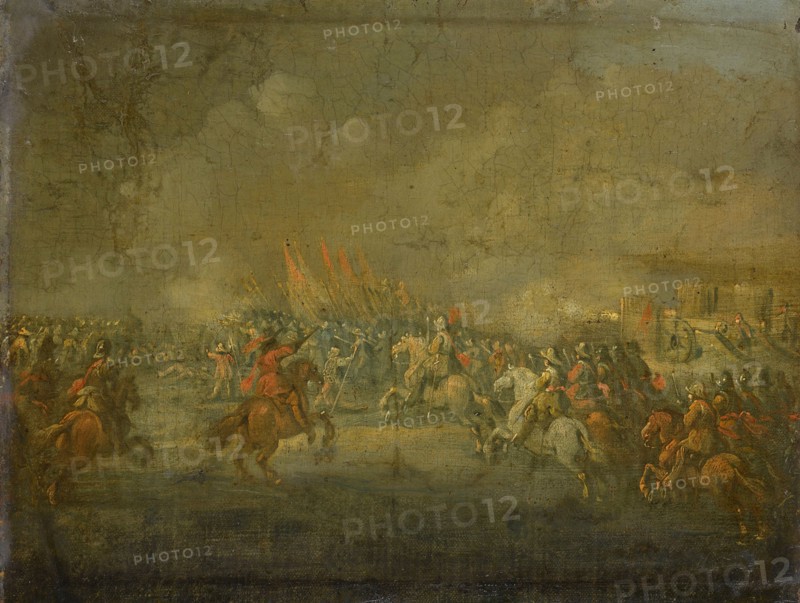 A Cavalry Skirmish, c.1645. Creator: Unknown.
