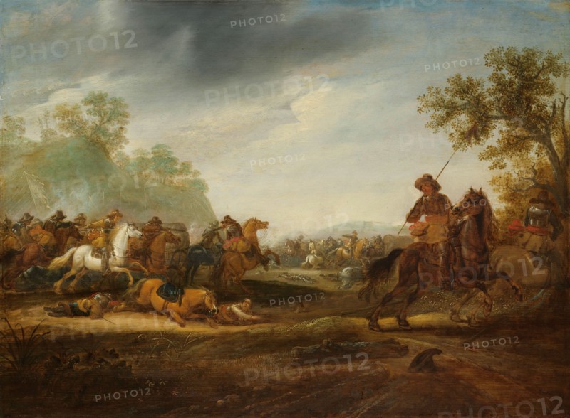 Cavalry Skirmish, 1625-1660. Creator: Abraham van der Hoef.