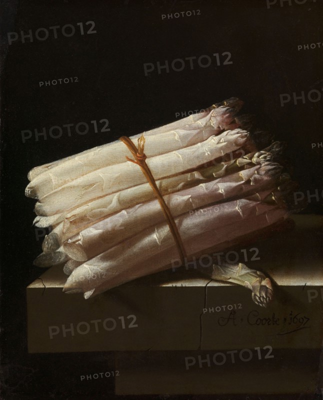 Still Life with Asparagus, 1697. Creator: Adriaen Coorte.