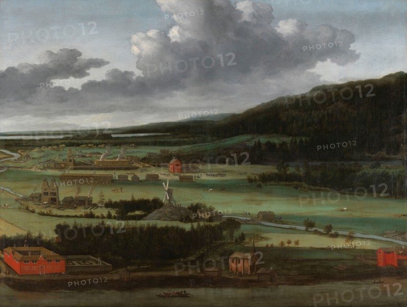 Hendrik Trip’s Cannon Foundry in Julitabruk, Sweden, 1650-1675. Creator: Allart van Everdingen.