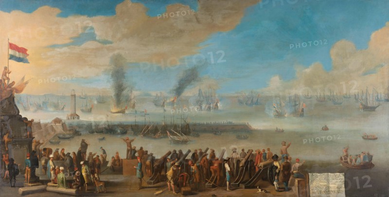 The Battle near Livorno (14 March 1653), after 1653-1660. Creator: Anon.