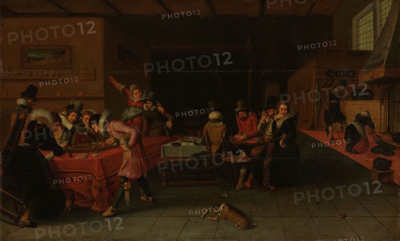 Interior with Gamblers and Drinkers, c.1620-c.1625. Creator: Anon.