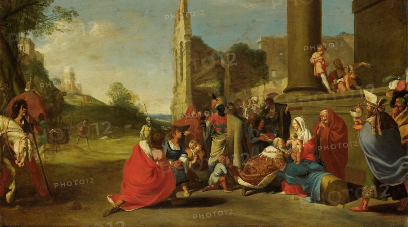 The Adoration of the Magi, c.1640-c.1650. Creator: Bartholomeus Breenbergh (circle of).