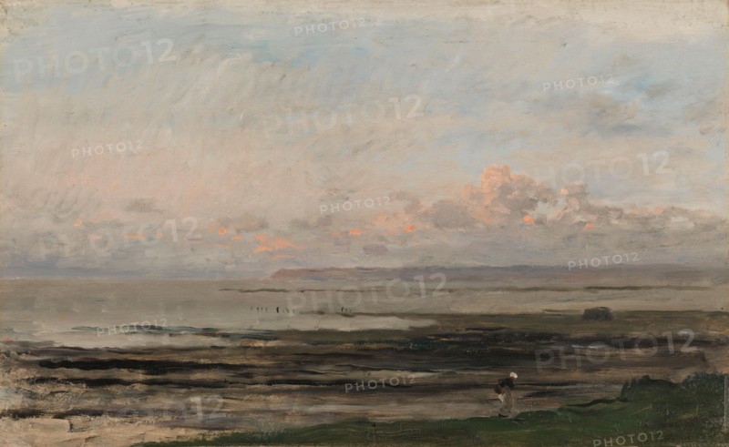 Beach at Ebb Tide, c.1850-c.1878. Creator: Charles Francois Daubigny.