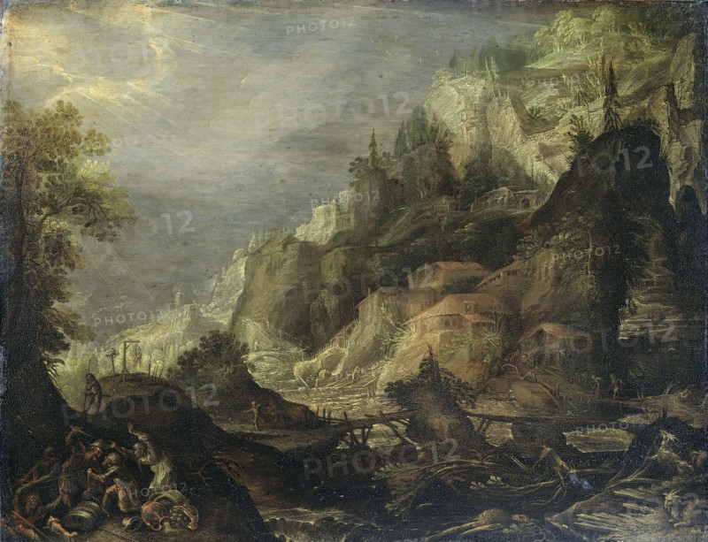 Mountainous Landscape, 1605. Creator: Frederik van Valckenborch.