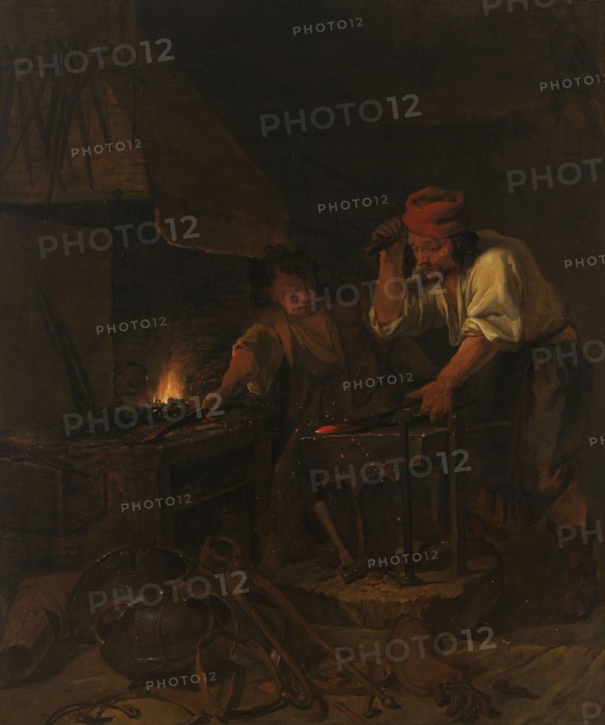 The Weaponsmith, 1650-1660. Creator: Gabriel Metsu.