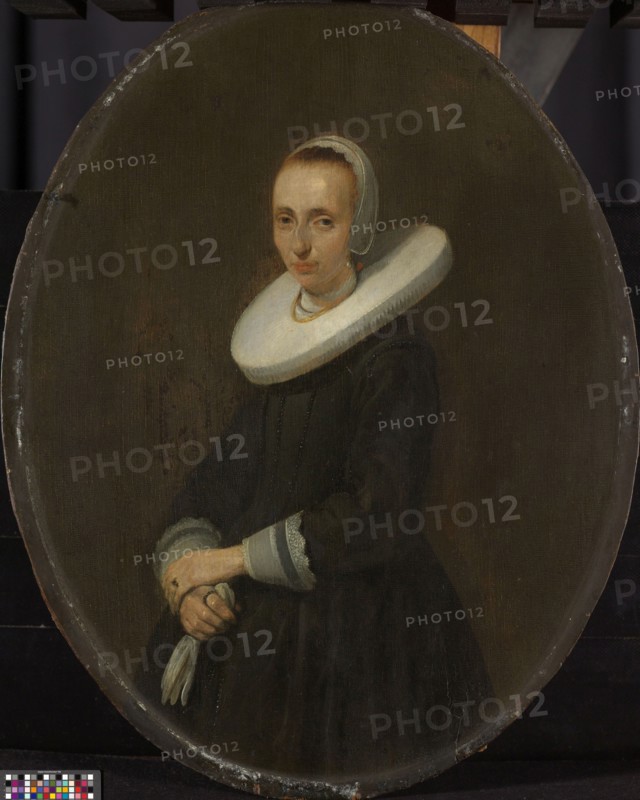 Johanna Bardoel (d after 1667). Wife of Gerard van der Schalcke, 1644. Creator: Gerard Terborch II.