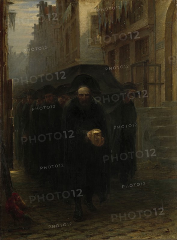 A Jewish Funeral, 1860-1899. Creator: Hendricus Jacobus Burgers.