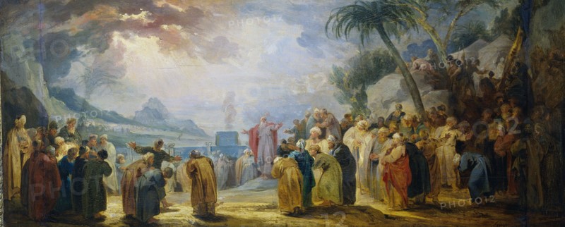 Moses Choosing the seventy Elders, 1736-1737. Creator: Jacob de Wit.